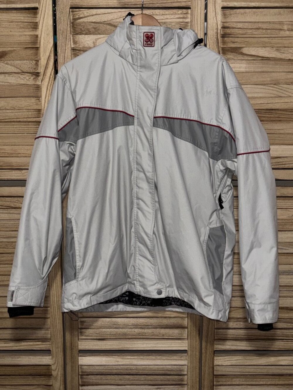Roxy Endurance Line Women's Ski & Snowboard Jacket Grey Red Trim | Large (L)